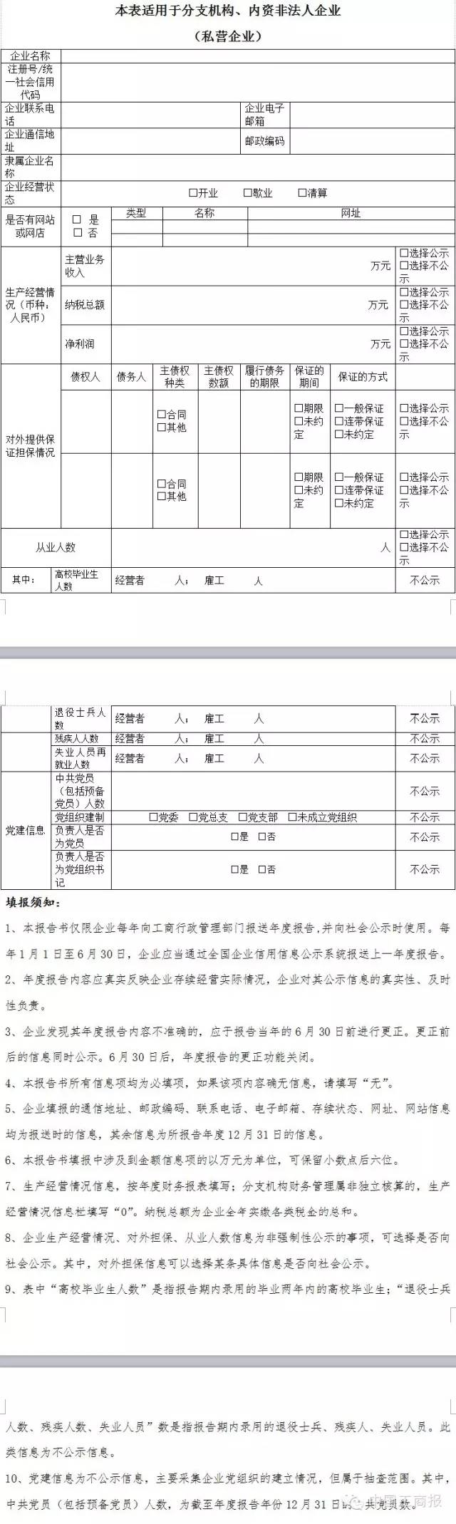 辦字〔2015〕198號《工商總局辦公廳關(guān)于調整企業(yè)信用信息公示系統年報功能的通知》1