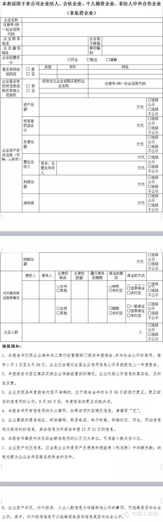 辦字〔2015〕198號《工商總局辦公廳關(guān)于調整企業(yè)信用信息公示系統年報功能的通知》3