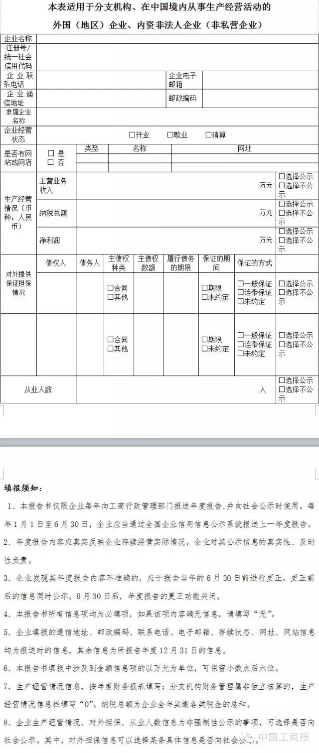 辦字〔2015〕198號《工商總局辦公廳關(guān)于調整企業(yè)信用信息公示系統年報功能的通知》4